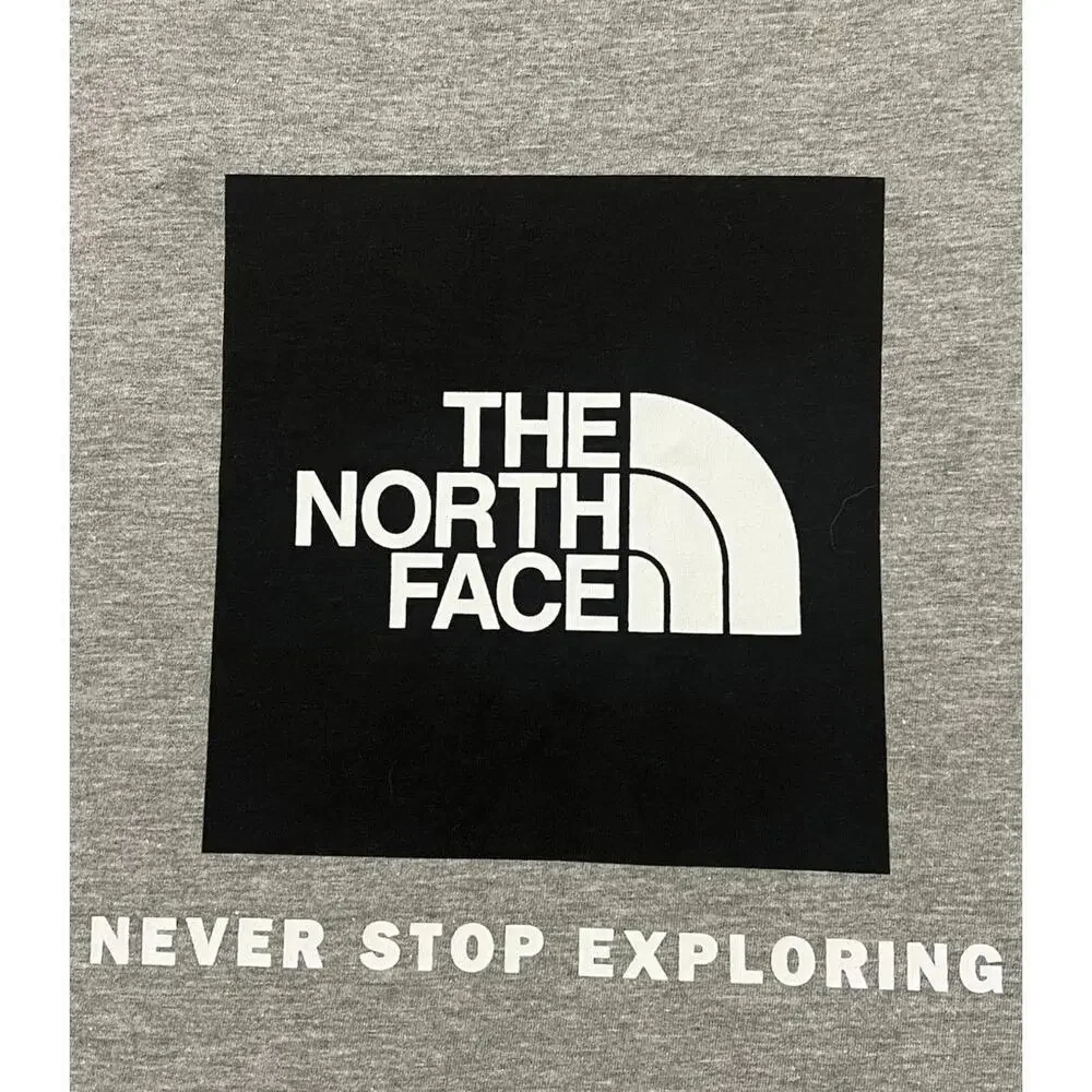 The North Face Evolution Box Never Stop Exploring T-Shirt Size Large Gray